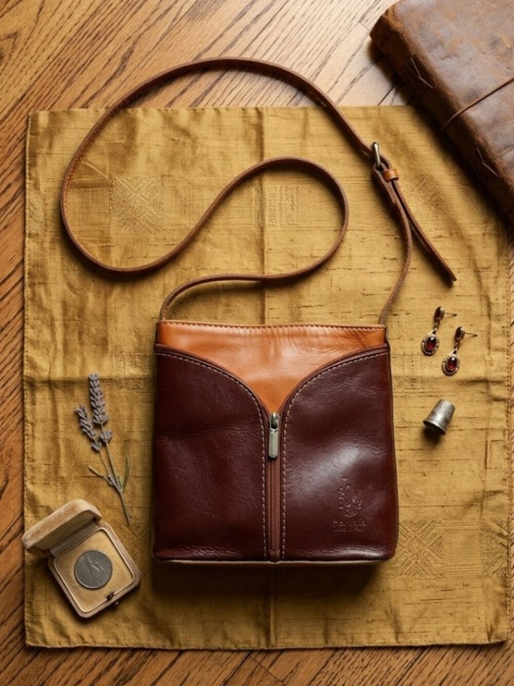 Borse Vera Pella Handmade Italy Genuine Leather Small Handbag Purse Adjust Cross